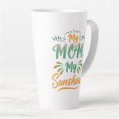 Große Latte Tasse - "Meine Mama, mein Sonnenschein (Rechte Ecke)
