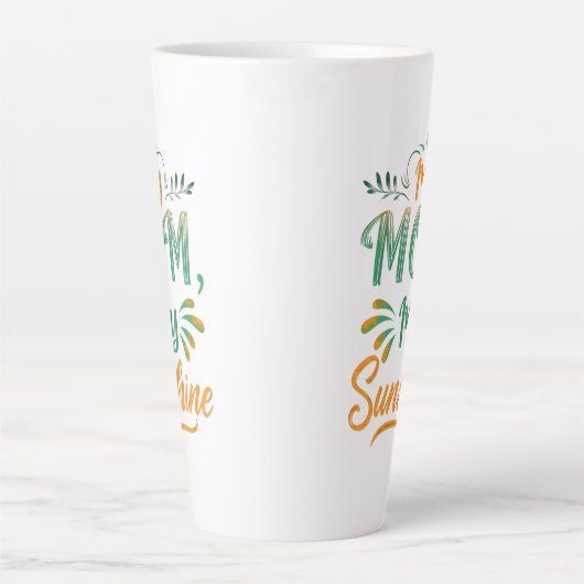 Große Latte Tasse - "Meine Mama, mein Sonnenschein (Vorderseite)