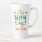 Große Latte Tasse - "Meine Mama, mein Sonnenschein (Rechts)
