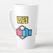 Große Latte-Tasse Milchtasse (Linke Ecke)