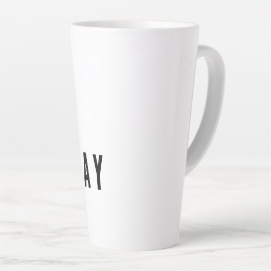 Große Latte-Tasse mit Christlichem Schreiben Milchtasse (Rechte Ecke)