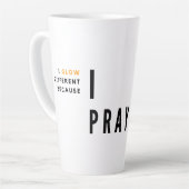 Große Latte-Tasse mit Christlichem Schreiben Milchtasse (Linke Ecke)