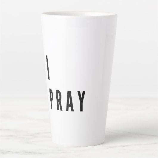 Große Latte-Tasse mit Christlichem Schreiben Milchtasse (Vorderseite)