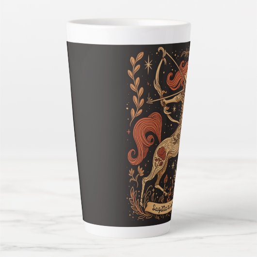 Grosse Latte Tasse Sagittarius Celestial Zodiac Ar (Vorderseite)