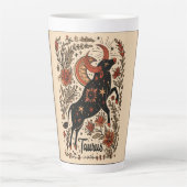 Grosse Latte Tasse Taurus Celestial Zodiac Art (Vorderseite)