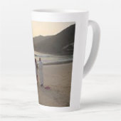 Große Latte Tasse Wenn Sie gerne Kaffee trinken, e (Rechte Ecke)