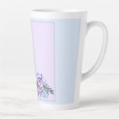 Große Lavendel Rose Latte Tasse (Rechts)