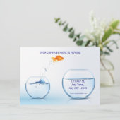 Große Leap-Geschäftsumzug Ankündigung (Stehend Vorderseite)