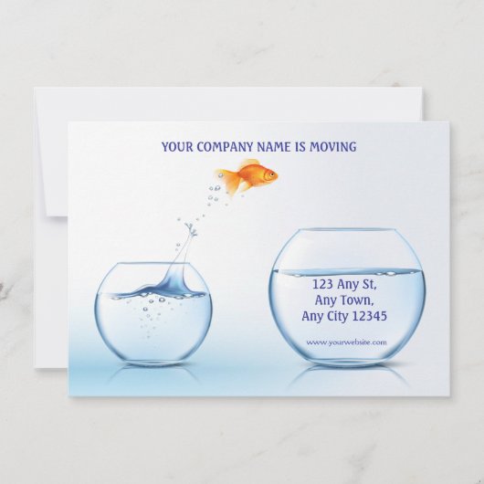 Große Leap-Geschäftsumzug Ankündigung (Vorderseite)