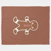 Große Lebkuchen-Plüschdecke  Fleecedecke (Vorderseite (Horizontal))