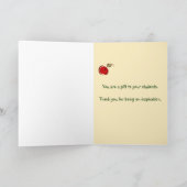 Große Lehrer inspirieren Feiertagskarte (Innenseite)