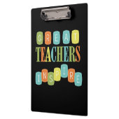 Große Lehrer inspirieren Klemmbrett (Links)