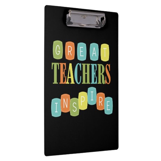 Große Lehrer inspirieren Klemmbrett (Rechts)