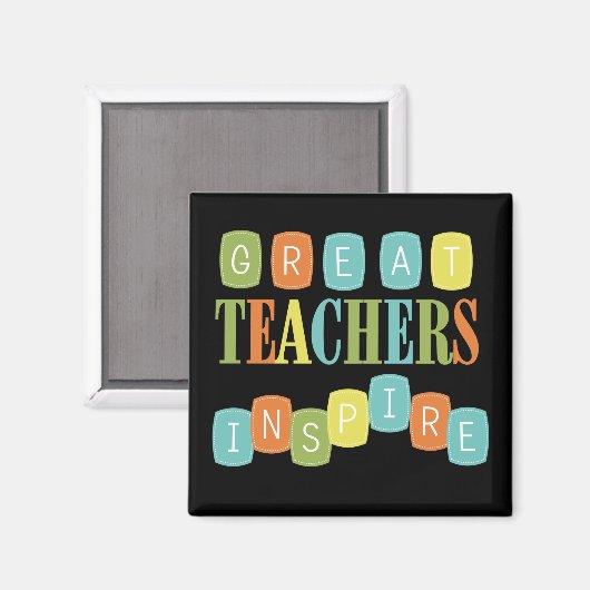 Große Lehrer Inspirierte Magnet (Vorderseite/Rückseite)
