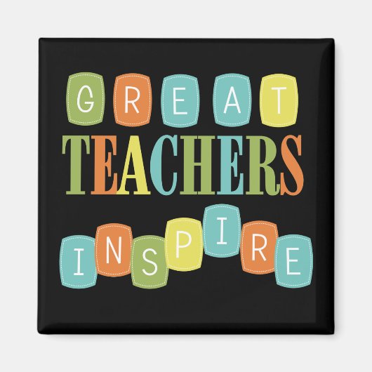 Große Lehrer Inspirierte Magnet (Vorne)