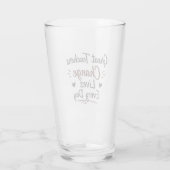 Große Lehrer verändern jeden Tag Leben Glas (Rückseite)