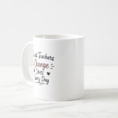 Große Lehrer verändern jeden Tag Leben Kaffeetasse (Vorderseite Links)