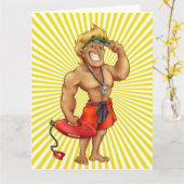 GROSSE (Leibwächter-) Gruß-Karte - SRF Karte (Gelbe Blume)