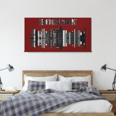 Große Leinwand der Boston Wall Art (Insitu (Schlafzimmer))