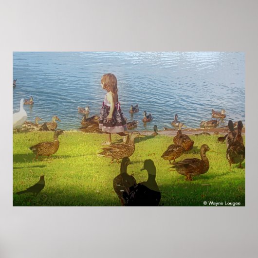 Große Leinwand-Ente-Girl-Poster Poster (Vorne)