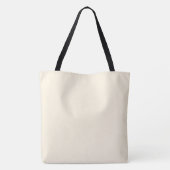 Große Leinwand mit individuellem Namen Tasche (Rückseite)