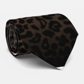 Große Leopard Print-Camouflage Neck Tie Krawatte (Gerollt)