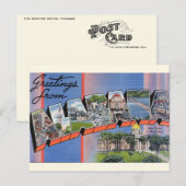 Große Letter Gruß von Alabama Postcard Postkarte (Vorne/Hinten)