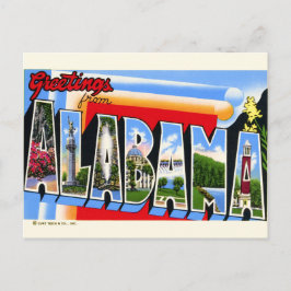 Große Letter Gruß von Alabama Postcard Postkarte