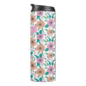 Große Leuchtende Blumen Personalisiert Thermosbecher (Nach rechts gedreht)