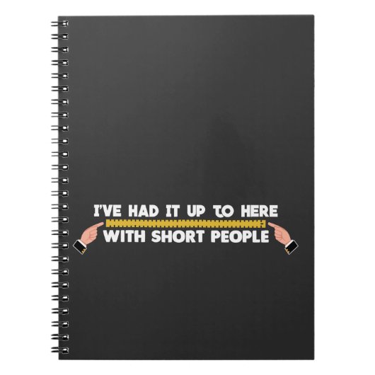 Große Leute Kurz Leute Joke Basketball Player Notizblock (Vorderseite)