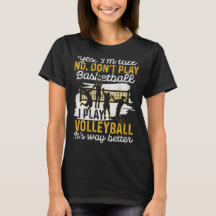 Große Leute spielen Volleyball Funny Graphic Volle T-Shirt