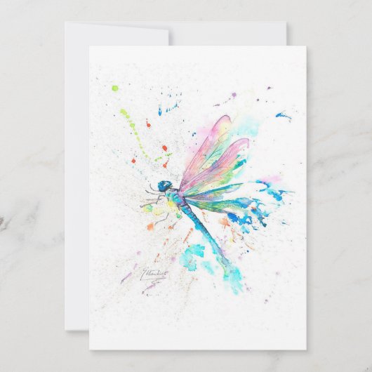 Große Libelle | Niedliches Geschenk für Mütter Ankündigung (Vorderseite)