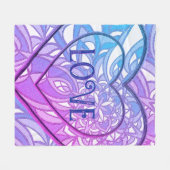 GROSSE LIEBE FLEECEDECKE (Vorderseite (Horizontal))