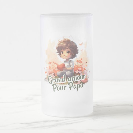 Große Liebe für Papa Mattglas Bierglas (Mittel)