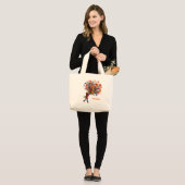 Große Liebe, großer Stil Tote Jumbo Stoffbeutel (Vorderseite (Model))