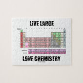 Große Liebe-lebhaftchemie-periodische Puzzle (Horizontal)