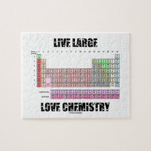Große Liebe-lebhaftchemie-periodische Puzzle