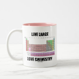 Große Liebe-lebhaftchemie-periodische Zweifarbige Tasse
