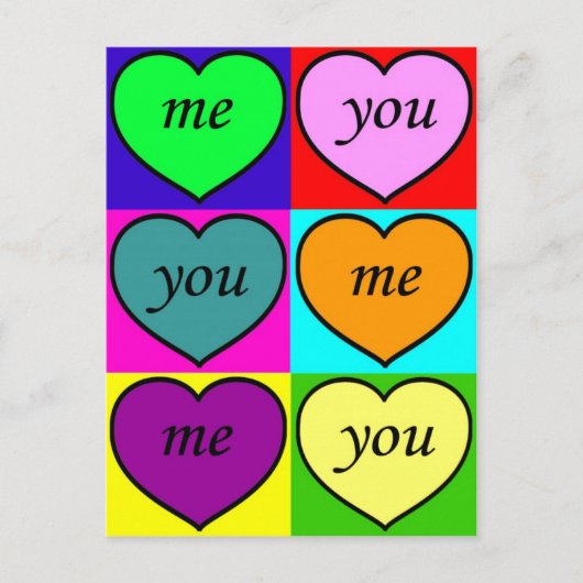 Große Liebe Postkarte (Vorderseite)