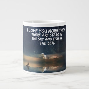 Große Liebe Tasse mit romantischem Zitat