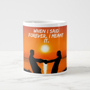 Große Liebe Tasse mit romantischem Zitat