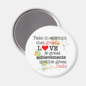 Große Liebe und große Risiken Magnet (Vorderseite/Rückseite)