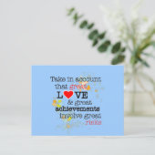 Große Liebe und große Risiken Postkarte (Stehend Vorderseite)