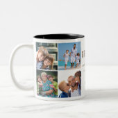 Große Liebe zum Mond und zurück Zweifarbige Tasse (Links)