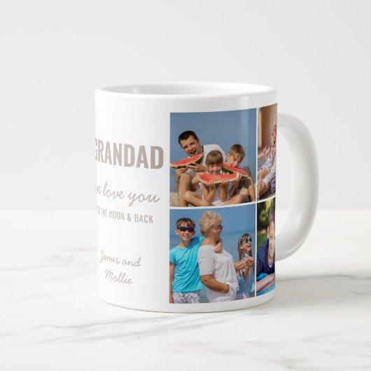 Große Liebe zum Rough and Back 8 Foto Jumbo-Tasse (Vorderseite Rechts)