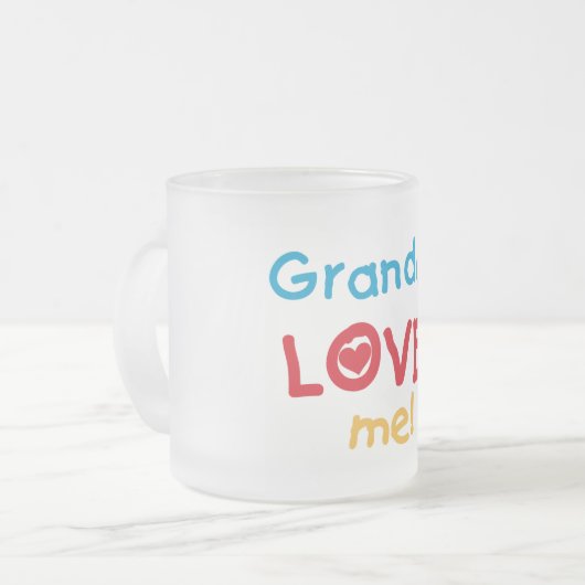 Große Lieben T - Shirt und Geschenke Mattglastasse (Vorderseite Links)