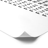 Große Lila 12-Tisch-Hochzeitskarte mit 12 Sitzplät Poster (Ecke)