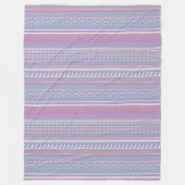 Große Lila Aztec Design Fleece Blanket (Vorderseite)
