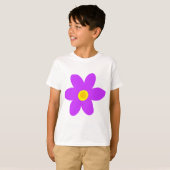 Große Lila Blume T-Shirt (Vorne ganz)