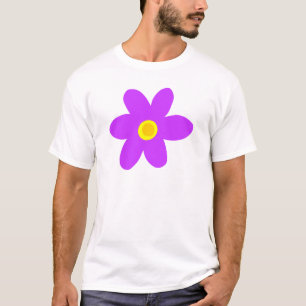 Große Lila Blume T-Shirt